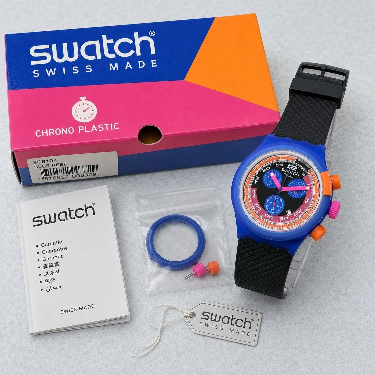 Swatch Chrono Plastic "Blue Rebel" — Model